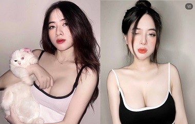 Cô sinh viên ngực khủng địt với bạn trai