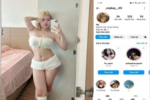 Mykey gái ngoan hiền háng rộng quyến rũ